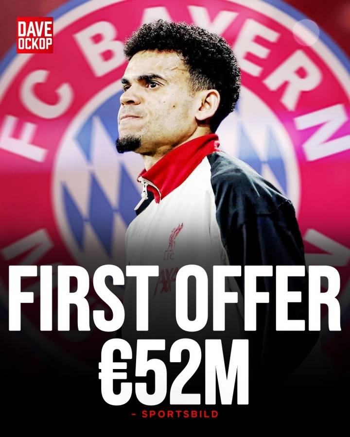 拜仁5200万欧首次报价迪亚斯 利物浦8000万欧即可放人